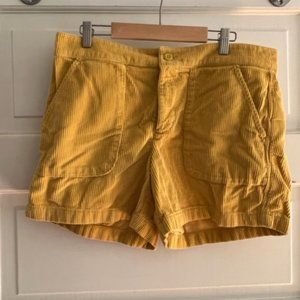 J. Crew US Size 10 Yellow Corduroy Shorts